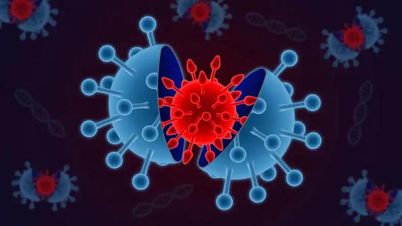 3d illustration of Virus New Variant Case of Respiratory Epidemic