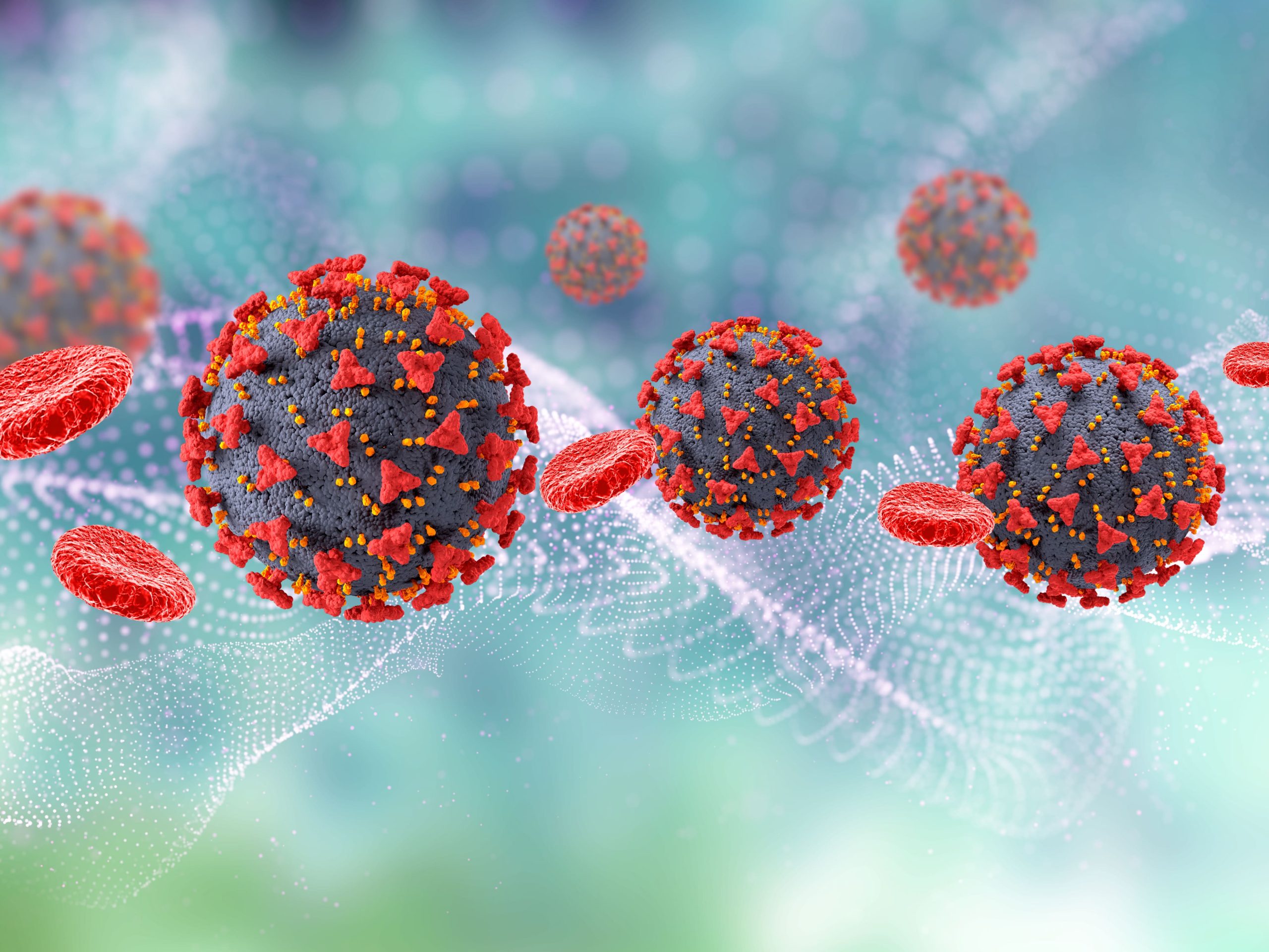 Lung Cancer Tumor with a Drug Molecule Attached